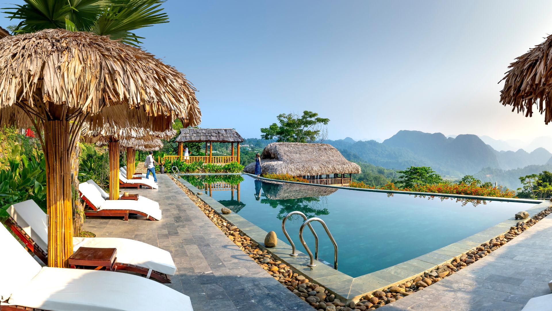 Pool side view